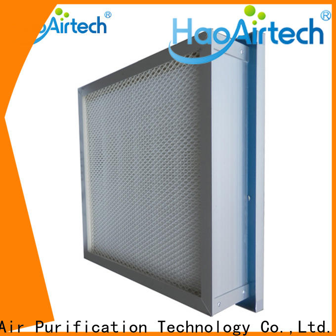 mini pleats air purifiers hepa filter with hood for electronic industry