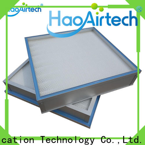 HAOAIRTECH ulpa filter with flanger for dust colletor hospital