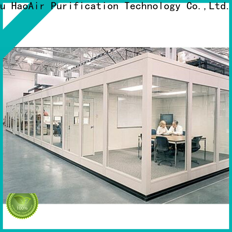 HAOAIRTECH portable clean room manufacturers with constant temperature and humidity controlled for sterile food and drug production