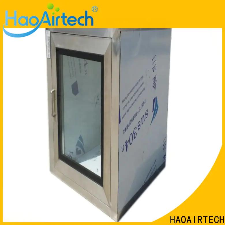 HAOAIRTECH interlocking pass box manufacturers embedded lamps for electronics factory