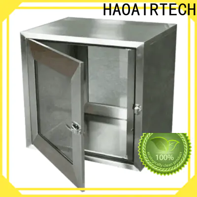 HAOAIRTECH pass box manufacturers with arc design gmp standard for clean room purification workshop