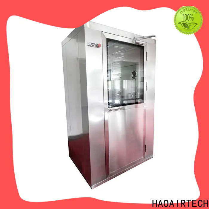 HAOAIRTECH intelligent air shower system with top side air flow for oil refinery