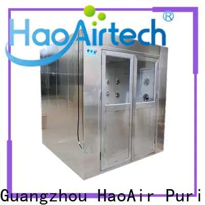 HAOAIRTECH fast rolling air shower system with three side blowing for ten person