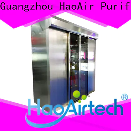 HAOAIRTECH blowing air shower price with three side blowing for large scale semiconductor factory