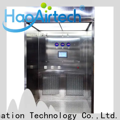 HAOAIRTECH stainless steel downflow booth with lcd touchable screen display for biological pharmacy