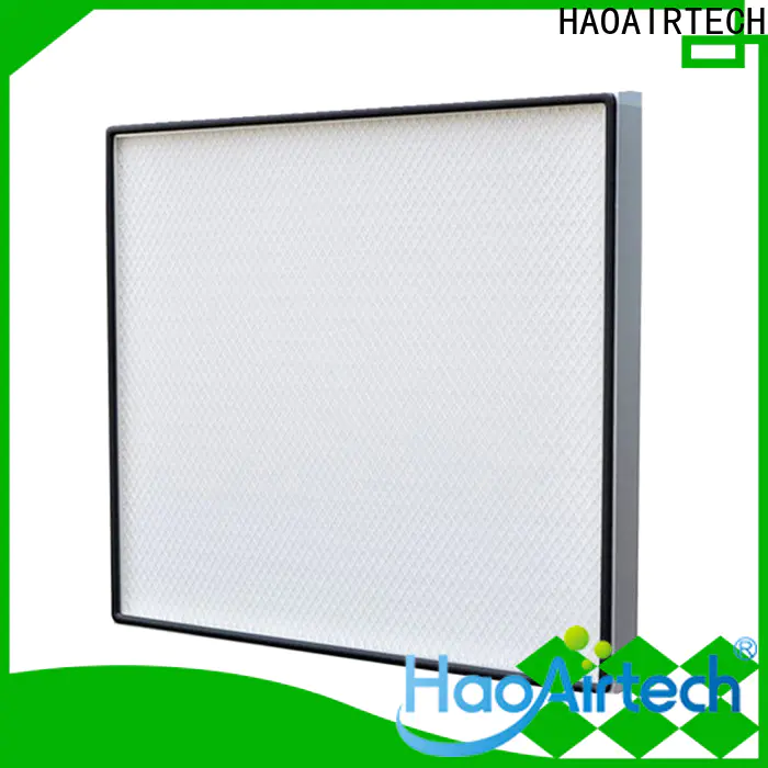 HAOAIRTECH replaceable hepa filter h12 with flanger for electronic industry