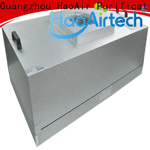 HAOAIRTECH terminal hepa filter box with internal fan for clean room cell