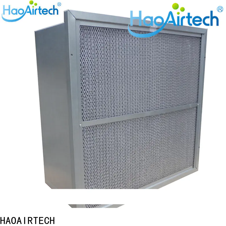 HAOAIRTECH v rigid filter with big air volume for commercial buidings