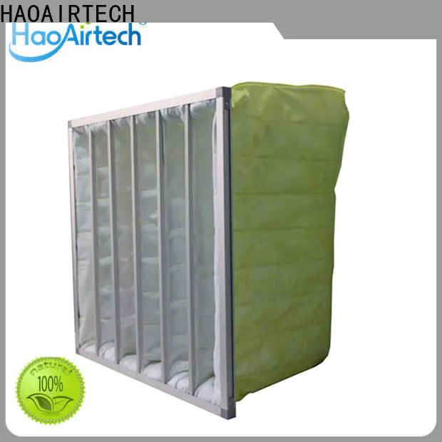fibre pocket filter with aluminum frame for central air conditioning ventilation system