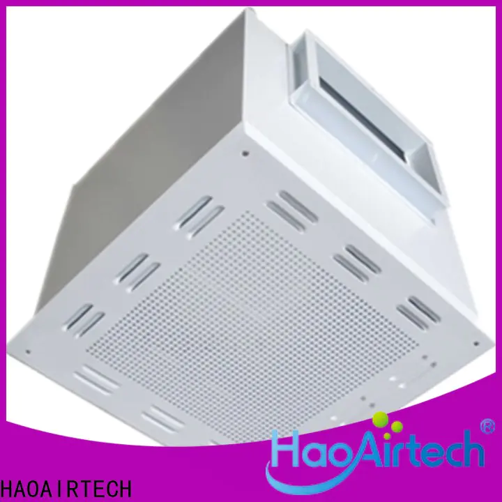 HAOAIRTECH terminal hepa filter box with central air conditioning for clean room cell