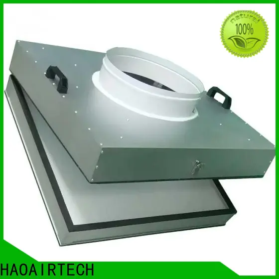 HAOAIRTECH mini pleats hepa air filter with flanger for dust colletor hospital