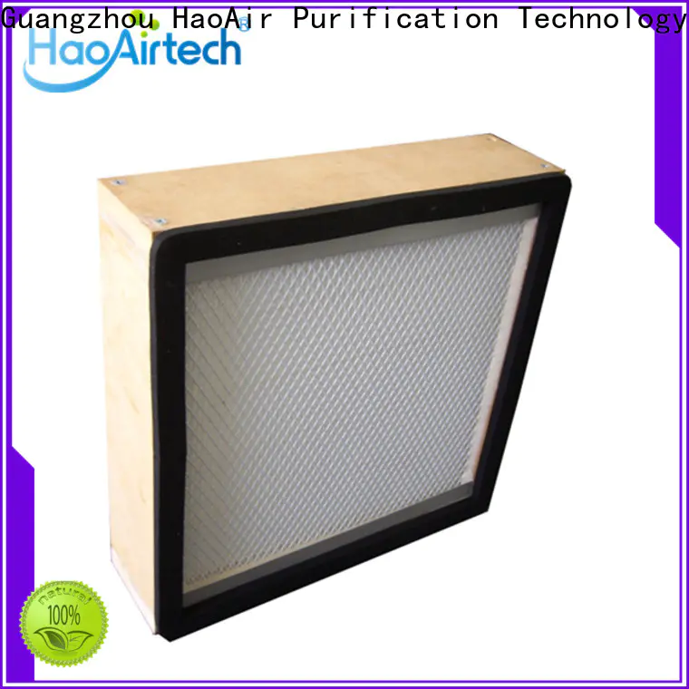HAOAIRTECH ulpa hepa air filter with big air volume for electronic industry