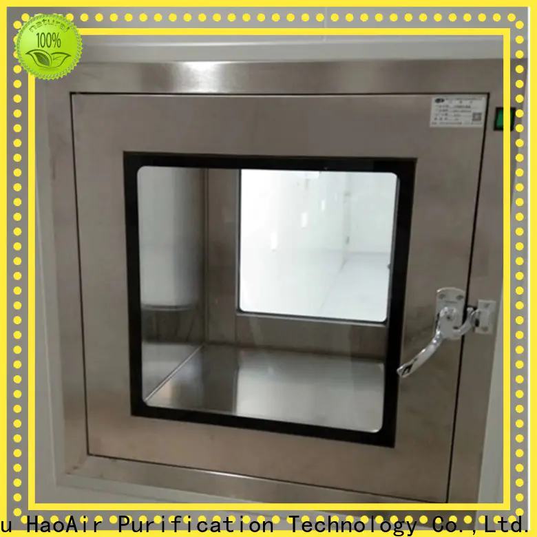 HAOAIRTECH cleanroom pass box with baked painting for hospital
