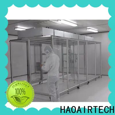 HAOAIRTECH simple cleanroom cleaning supplies vertical laminar flow booth for semiconductor factory