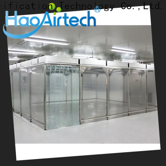 HAOAIRTECH simple modular clean room manufacturers vertical laminar flow booth for semiconductor factory