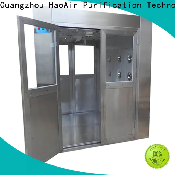 HAOAIRTECH anti static air shower with three side blowing for large scale semiconductor factory