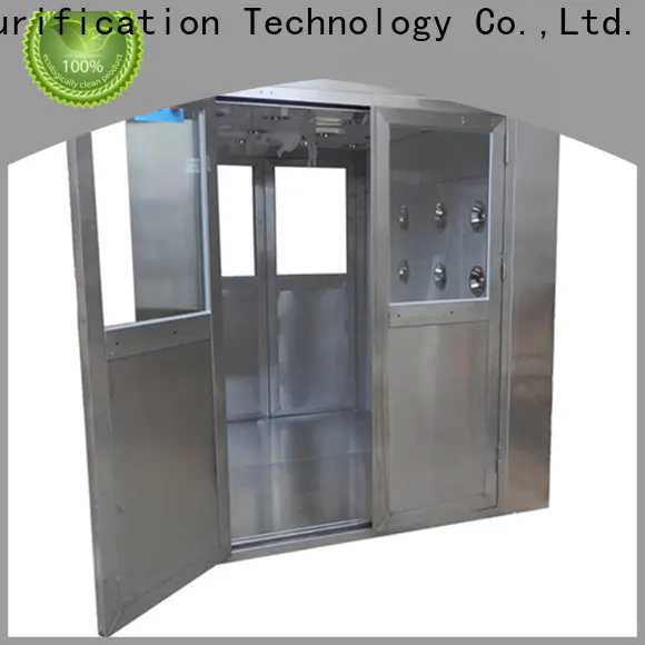 fast rolling air shower system with top side air flow for oil refinery