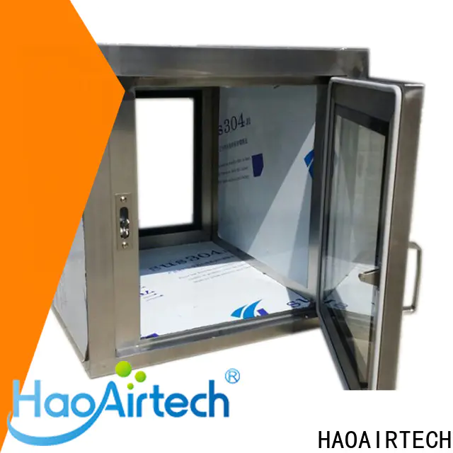 HAOAIRTECH pass box with laminar air flow for electronics factory