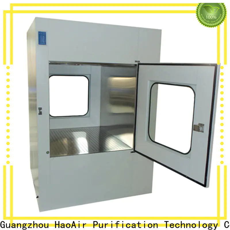 HAOAIRTECH dynamic pass box with laminar air flow for electronics factory