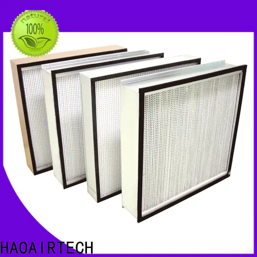 mini pleats h14 hepa filter with hood for electronic industry
