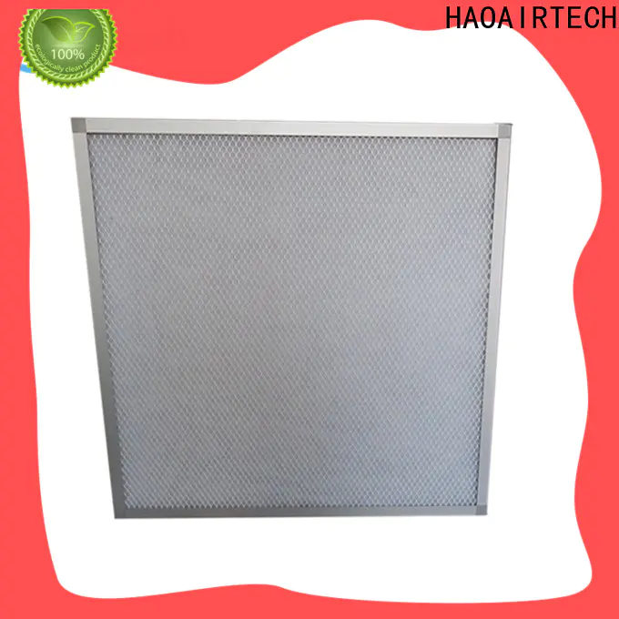 HAOAIRTECH flat panel filter with aluminum frame for centralized ventilation systems