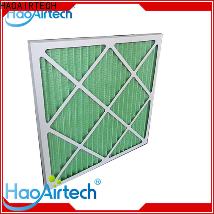 HAOAIRTECH primary Pleated Air Filter with cardboard frame for central air conditioning and centralized ventilation system