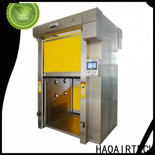 HAOAIRTECH sus air shower clean room with stainless steel for forklift