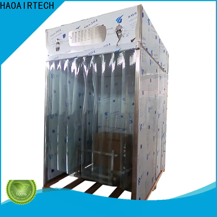 HAOAIRTECH powder dispensing booth with lcd touchable screen display for dust pollution control