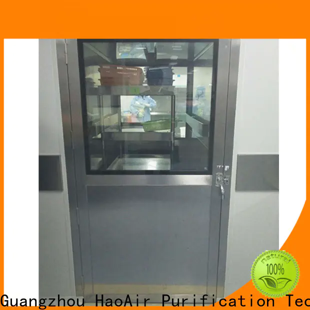 HAOAIRTECH plc control pass box manufacturers with laminar air flow for clean room purification workshop