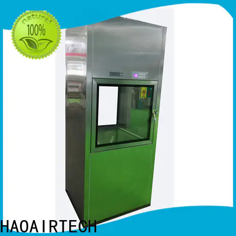 HAOAIRTECH dynamic pass box with arc design gmp standard for hvac system