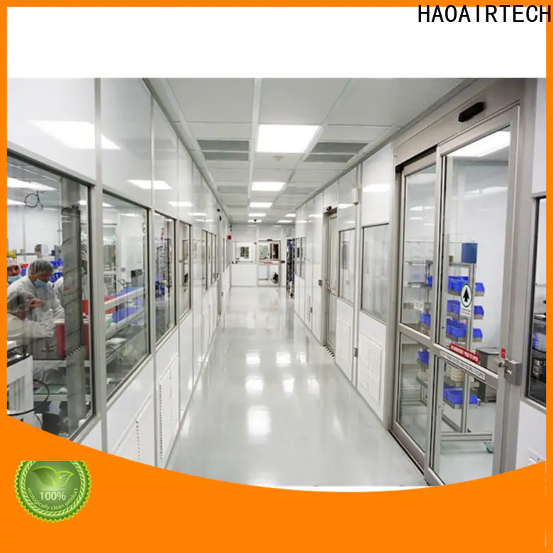 HAOAIRTECH hardwall cleanroom with constant temperature and humidity controlled for semiconductor factory