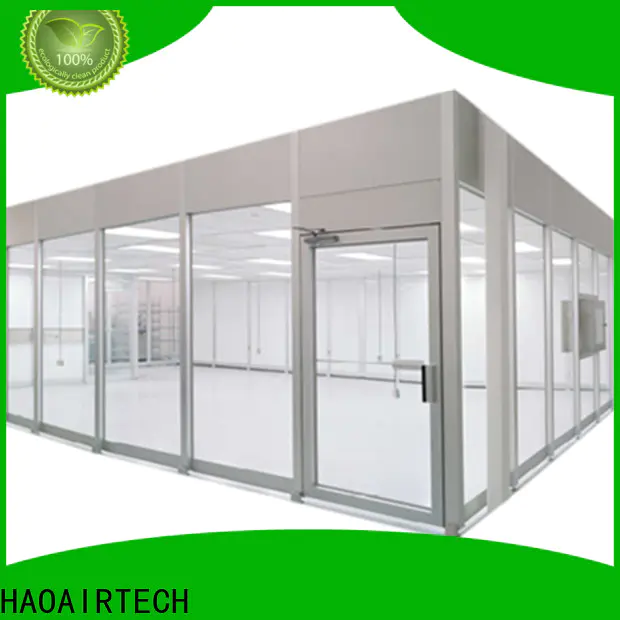 HAOAIRTECH non standard portable clean room vertical laminar flow booth for semiconductor factory