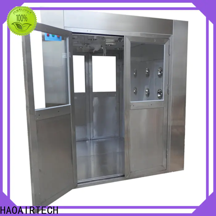 HAOAIRTECH vertical air shower manufacturer with three side blowing for large scale semiconductor factory