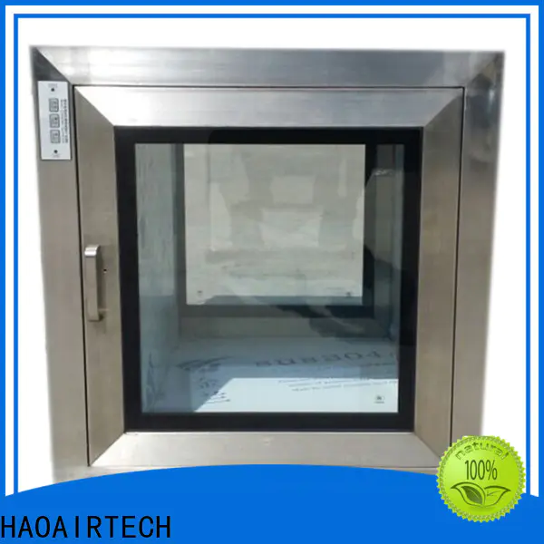 HAOAIRTECH stainless steel pass box clean room with conveyor line for clean room purification workshop