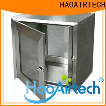HAOAIRTECH stainless steel cleanroom pass box embedded lamps for hospital