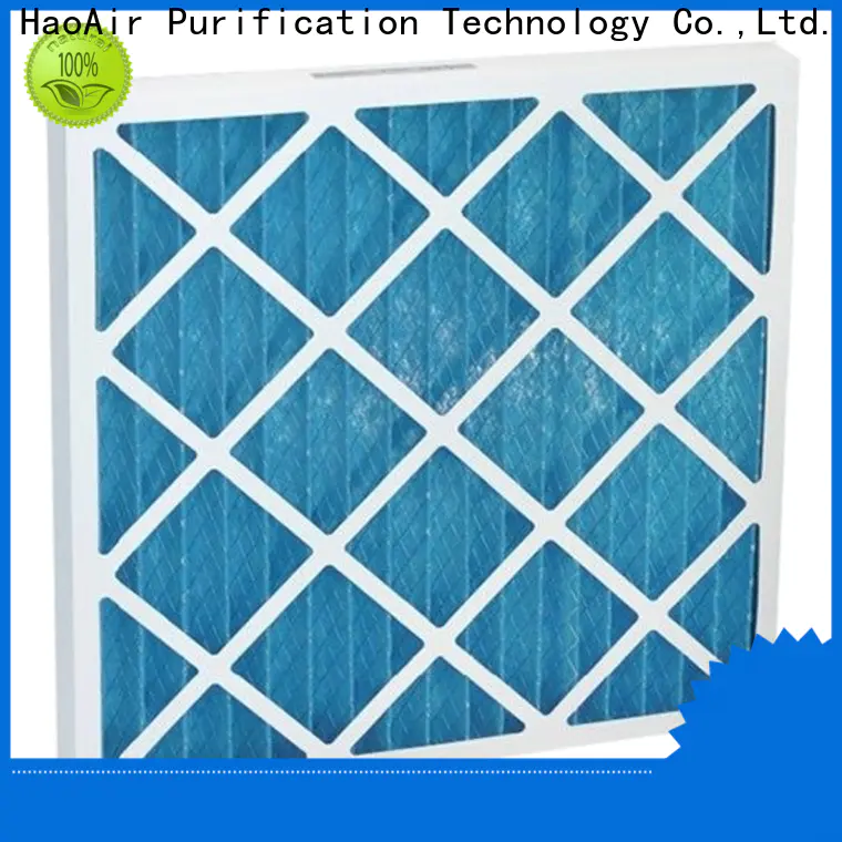 HAOAIRTECH pleated filter supplier for clean return air system