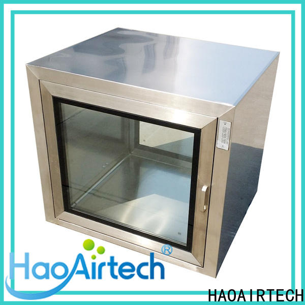 HAOAIRTECH electronic cleanroom pass box with baked painting for hvac system