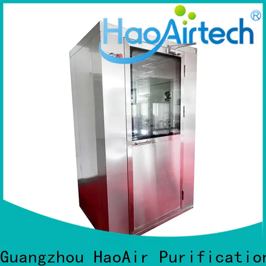 HAOAIRTECH air shower price with automatic swing door for large scale semiconductor factory