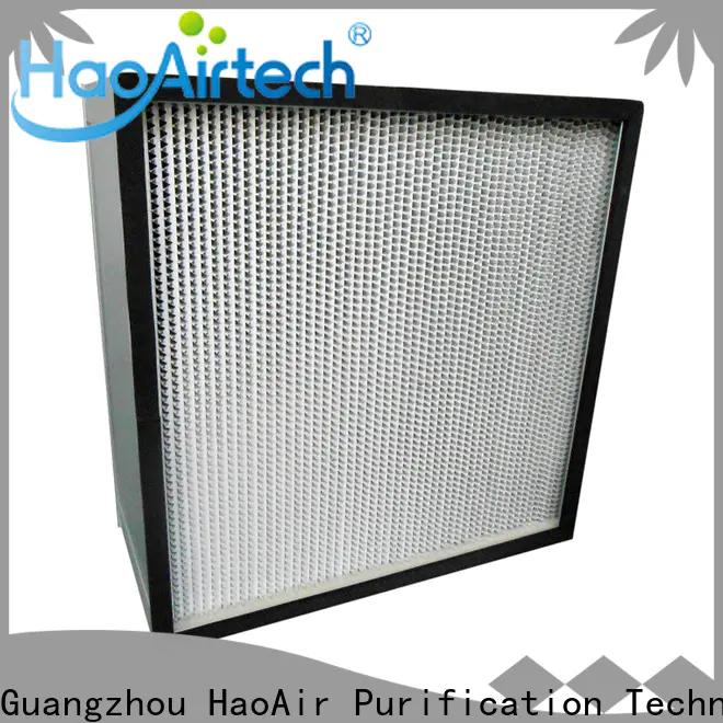HAOAIRTECH absolute custom hepa filter with dop port for electronic industry