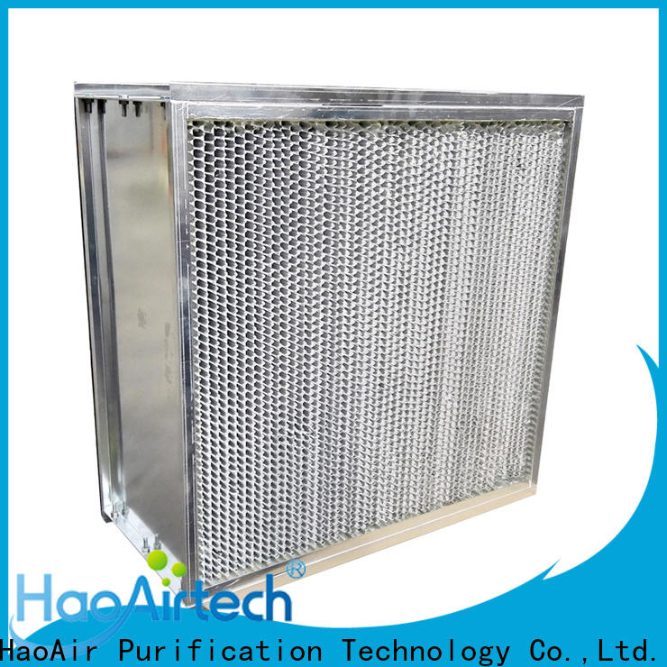 HAOAIRTECH hepa air filter with dop port for electronic industry
