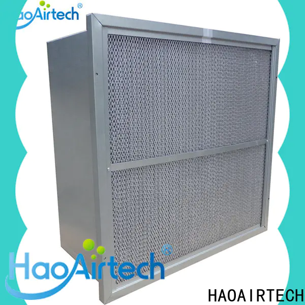 HAOAIRTECH secondary v cell rigid filter with abs frame for schools and universities