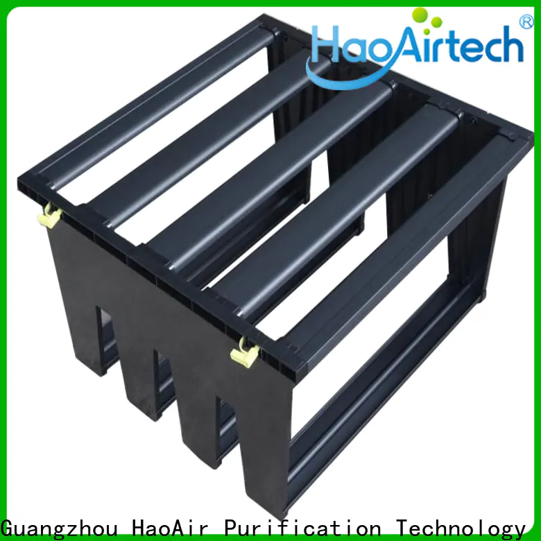 HAOAIRTECH Air filter media manufacturer for secondary v bank air filter
