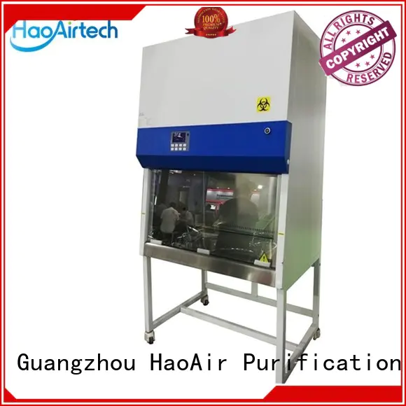 HAOAIRTECH benchtop laminar flow hood with vertical air flow for biology horizontal