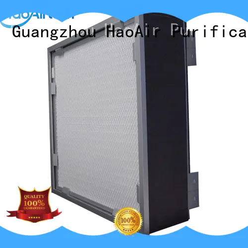 hepa filter manufacturers with dop port for air cleaner HAOAIRTECH