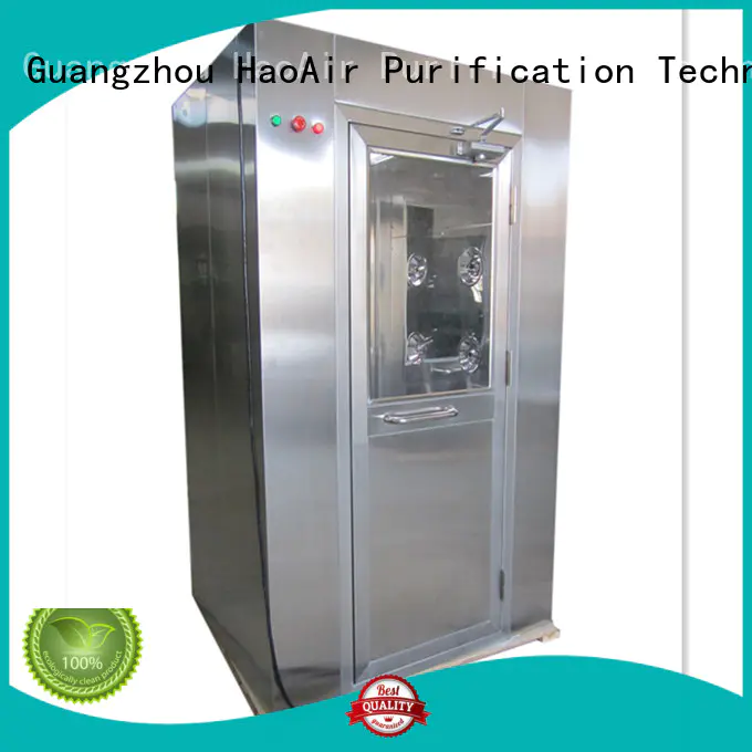 HAOAIRTECH blowing air shower clean room with stainless steel for large scale semiconductor factory