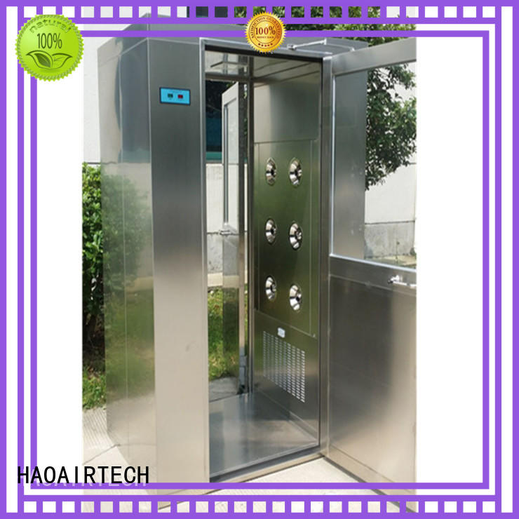 HAOAIRTECH vertical air shower with three side blowing for oil refinery