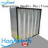 HAOAIRTECH mini pleats air purifiers hepa filter with al clapboard for electronic industry