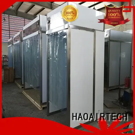 HAOAIRTECH down flow containment downflow booth with lcd touchable screen display for dust pollution control