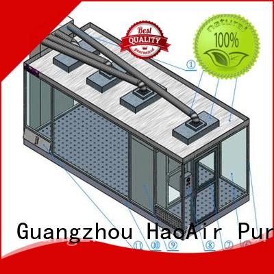 popular Modular Cleanroom with antistatic vinyl curtain for semiconductor factory HAOAIRTECH