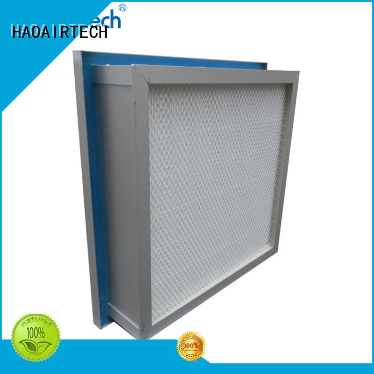 HAOAIRTECH vacuum cleaner hepa filter with al clapboard for electronic industry